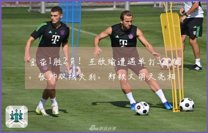 金花1胜2负！王欣瑜遭遇单打3连败，张帅双线失利，郑钦文明天亮相！